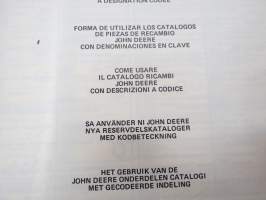 John Deere Mechanical front wheel drive for 1030, 1130, 1630, 1830, 2030 Tractors Parts Catalog -varaosaluettelo