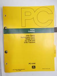 John Deere Hydrostatic front wheel drive for 2130 and 3130 Tractors Parts Catalog -varaosaluettelo