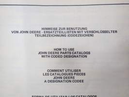 John Deere 2130 Tractor Parts Catalog -varaosaluettelo