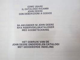 John Deere 2130 Tractor Parts Catalog -varaosaluettelo
