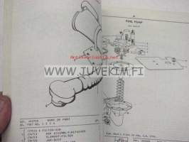 Hyster Space Saver S60B, S70B, S80B, S100B parts manual -varaosaluettelo