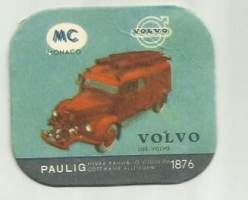 Volvo  - autokortti, keräilykuva, kahvipakettikuva