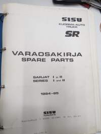 Sisu SR 1984-85 Varaosakirja - Spare Parts sarjat I ja II