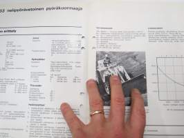 Massey-Ferguson MF33 pyöräkuormaaja -tekninen erittely / myyntiesite - technical features / sales brochure