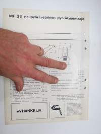 Massey-Ferguson MF33 pyöräkuormaaja -tekninen erittely / myyntiesite - technical features / sales brochure