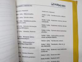 Huddig 960 - C6 kaivurikuormaaja käyttöohjekirja, kopio