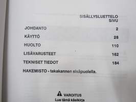 JCP 3 DS kuormain käyttöohjekirja, KOPIO