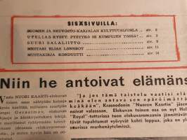 SNS-lehti Numero 8, 1949 Suomi-Neuvostoliitto seuran äänenkannattaja. mm. Neuvostoarmeija viettää 31. vuosipäivää 23.2.1949. Suuri salaliitto Neuvostoliittoa vastaan