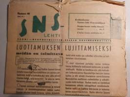 SNS-lehti N:o 46, 1948 Suomi-Neuvostoliitto seuran äänenkannattaja.