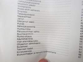 Valmet C 845 Valtra (Velsa Oy) - Käyttäjän käsikirja -käyttöohjekirja / operator´s manual in finnish