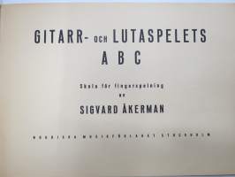 Gitarr- och lutaspelets abc - Skola för fingerspelning