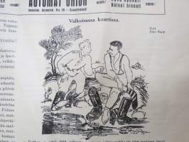 Tuulispää 1926 nrot 18-20, vappuna 29.4.1926 -pilalehti, Suomalaisten Sanomalehtimiesten Lepokotisäätiön julkaisu