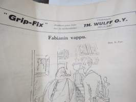 Tuulispää 1926 nrot 18-20, vappuna 29.4.1926 -pilalehti, Suomalaisten Sanomalehtimiesten Lepokotisäätiön julkaisu