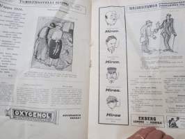 Tuulispää 1926 nrot 18-20, vappuna 29.4.1926 -pilalehti, Suomalaisten Sanomalehtimiesten Lepokotisäätiön julkaisu