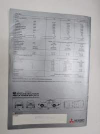 Mitsubishi Lancer F 1983 -myyntiesite / brochure