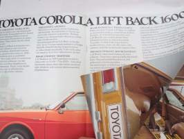 Toyota Corolla Lift Back 1600 1977 -myyntiesite / sales brochure