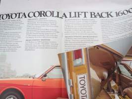 Toyota Corolla Lift Back 1600 1977 -myyntiesite / sales brochure