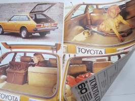 Toyota Corolla Lift Back 1600 1977 -myyntiesite / sales brochure