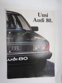 Audi 80 -myyntiesite / sales brochure