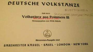 Deutshe volkstäze  II   Heft 50/51