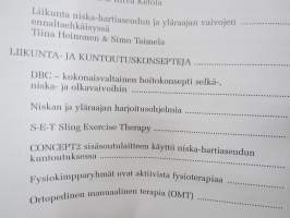 Niska- ja yläraajavaivojen ennaltaehkäisy, hoito ja kuntoutus
