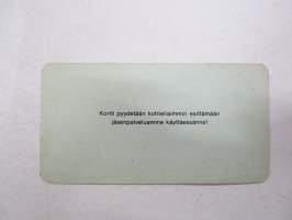 Suomen Autoklubi - Automobile-Club De Finlande, jäsen nr 55945, 1967 -jäsenkortti