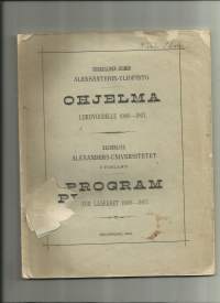 Ohjelma lukuvuodelle 1906.1907