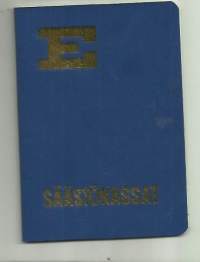 Talletuskirja E Säästökassat 1970-76 pankkikirja