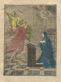 Biblisk historia i sammandrag J Hubner 1818 - 10 käsinväritettyä kuvaa  koko 10,5x7 cm