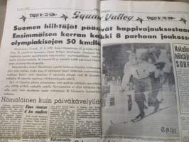 Turun Sanomat 1960 Sunnuntaina Helmikuun 28 päivänä - Kuvissa sisältöä.