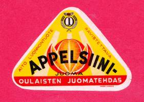 Appelsiini-juoma - juomaetiketti