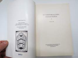 Sotahistoriallinen aikakauskirja 1, Ståhlbergin kyyditys, Suomi-Saksa laivastoyhteistyö, Karttahuolto 1941-45, Viapori ja sen tykistö, Sotamuistonäyttelyt 1941-1943