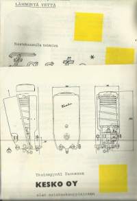 Fasta vedenlämmitin nmestekaasulla/Kesko Oy -esite