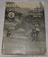 Manx Grand Prix 1950 Junior Race Sept. 12 Senior Race Sept. 14 Official Programme