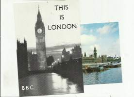 BBC  DX kuuntelijapostikortti postikortti  1970 l  2 kpl