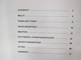 Vauxhall Victor FD 94000 huoltokäsikirja - Moottori, nokka-akseli sylinterin kannessa ja kytkin -korjaamokirjasarjan osa