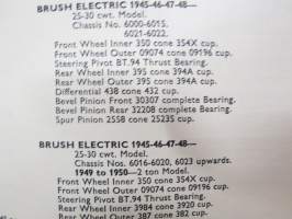 Timken 1954 Service Catalogue Section 2 Lorries &amp; Trailers rolled bearings -laakeriluettelo