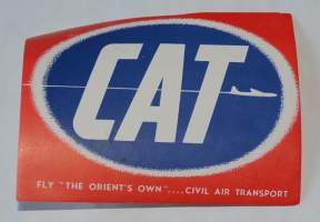 CAT Fly &quot;The Orient´s Own Civil Tansport  Liimamerkki