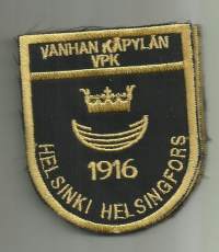 Vanhan Käpylän  VPK  Helsinki -   hihamerkki