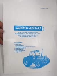 Moto-Rauma traktorirenkaat ja -varusteet -myyntiesite / sales brochure