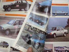 Tuulilasi 1986 Autokuvasto - kaikkien henkilöautojen &amp; pakettiautojen tekniset tiedot ja hinnat - mukana myös moottoripyörät, mopot ja matkailuvaunut, Saab-mainos