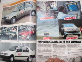Tuulilasi 1986 Autokuvasto - kaikkien henkilöautojen &amp; pakettiautojen tekniset tiedot ja hinnat - mukana myös moottoripyörät, mopot ja matkailuvaunut, Saab-mainos