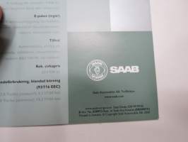 Saab 9-3 Cabriolet Special edition -myyntiesite / brochure