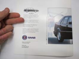 Saab 9000 CS 1991 -myyntiesite / sales brochure