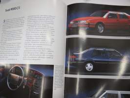 Saab 9000 CD, CS, CC, 900 mallivuosi 1993 -myyntiesite / sales brochure