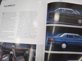 Saab 9000 CD, CS, CC, 900 mallivuosi 1993 -myyntiesite / sales brochure