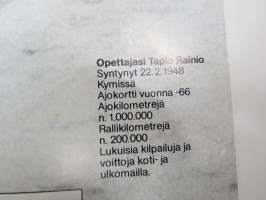 Saab - Talviajokoulu - Tapio Rainio -myyntiesite / sales brochure