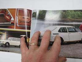 Saab 99L, 99L Combi Coupé, EMS, 99, 96 V4, 95 V4 mallivuosi 1975 -myyntiesite / sales brochure