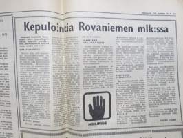 Pohjolan Työ 18.3.1976 -sanomalehti