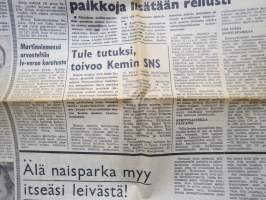 Pohjolan Työ 18.3.1976 -sanomalehti